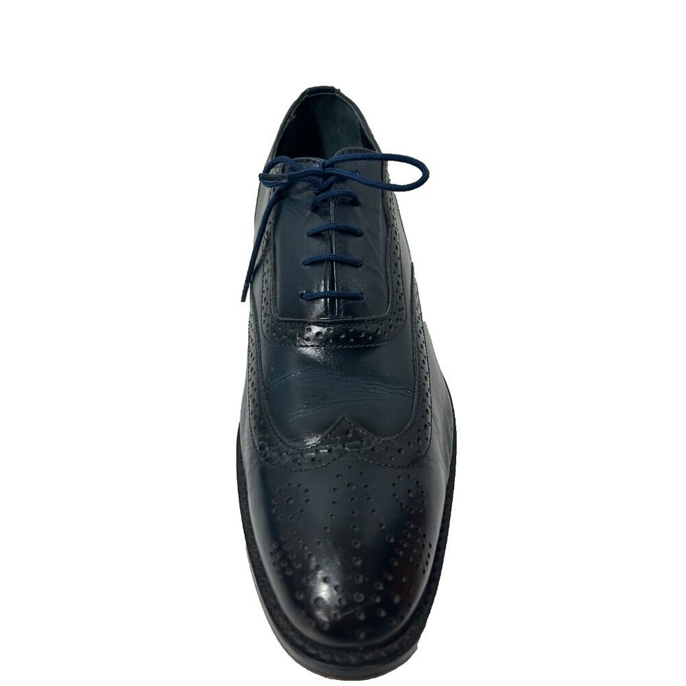 Fortune from Liberty Dress Shoes Men 10.5 Blue Leather Article Liberty Oxford - Picture 7 of 10
